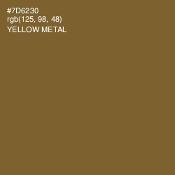 #7D6230 - Yellow Metal Color Image